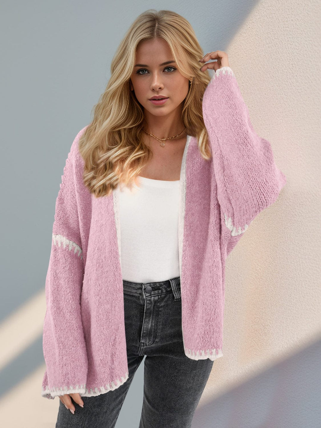 The802Gypsy Sweaters & Cardigans/Cardigans GYPSY-Double Take-Contrast Cardigan