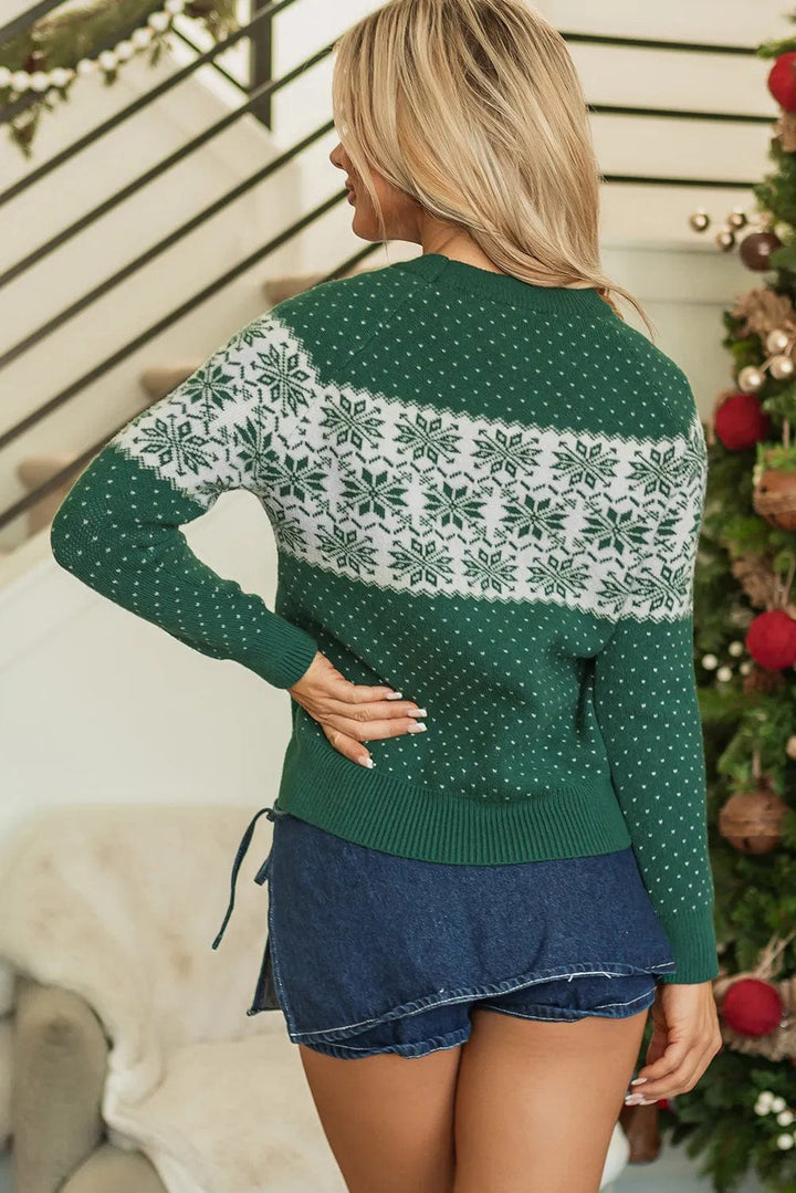 The802Gypsy Sweaters & Cardigans/Cardigans GYPSY-Green Holiday Inspired Sweater