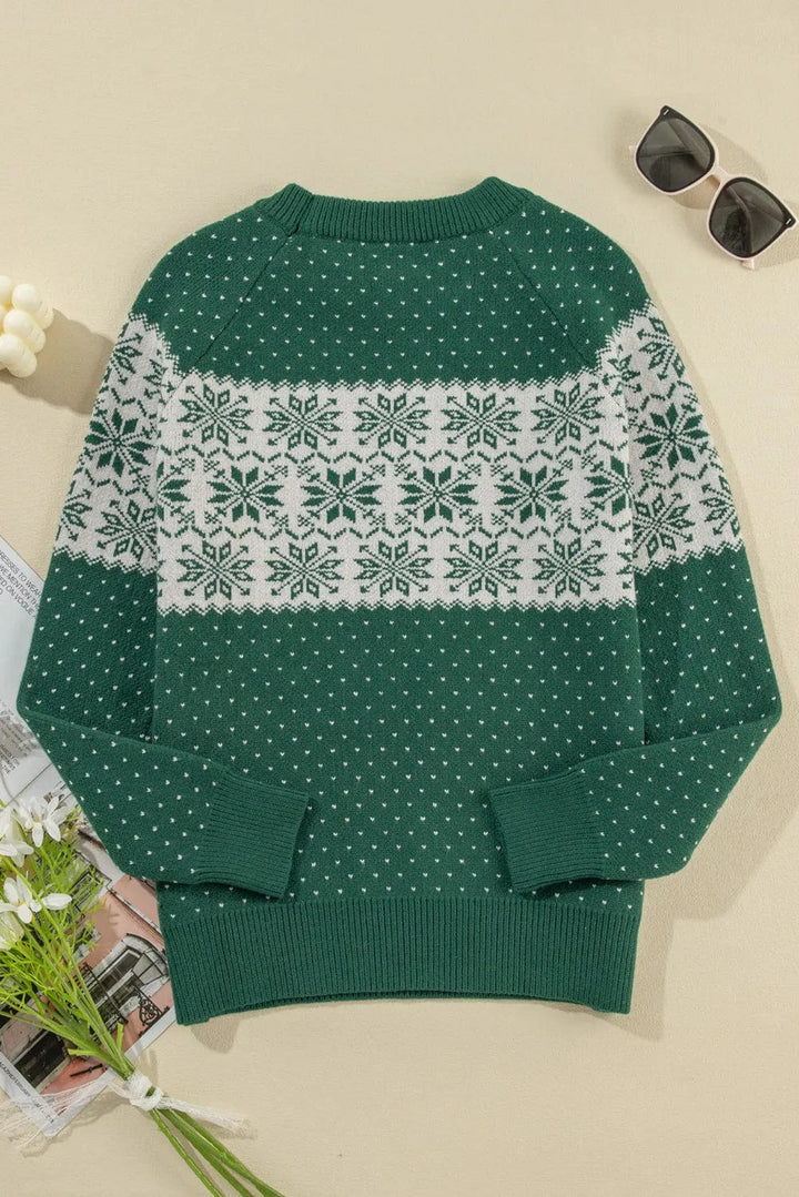 The802Gypsy Sweaters & Cardigans/Cardigans GYPSY-Green Holiday Inspired Sweater