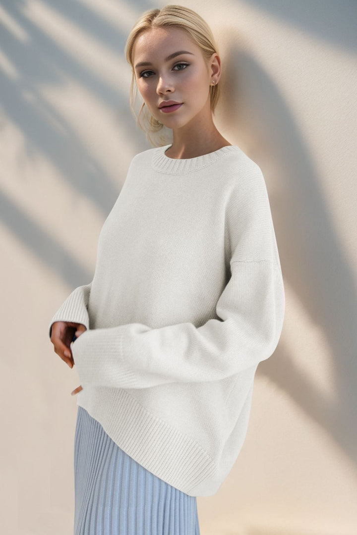 The802Gypsy Sweaters & Cardigans/Sweater GYPSY-Basic BAE-Round Neck Sweet Sweater