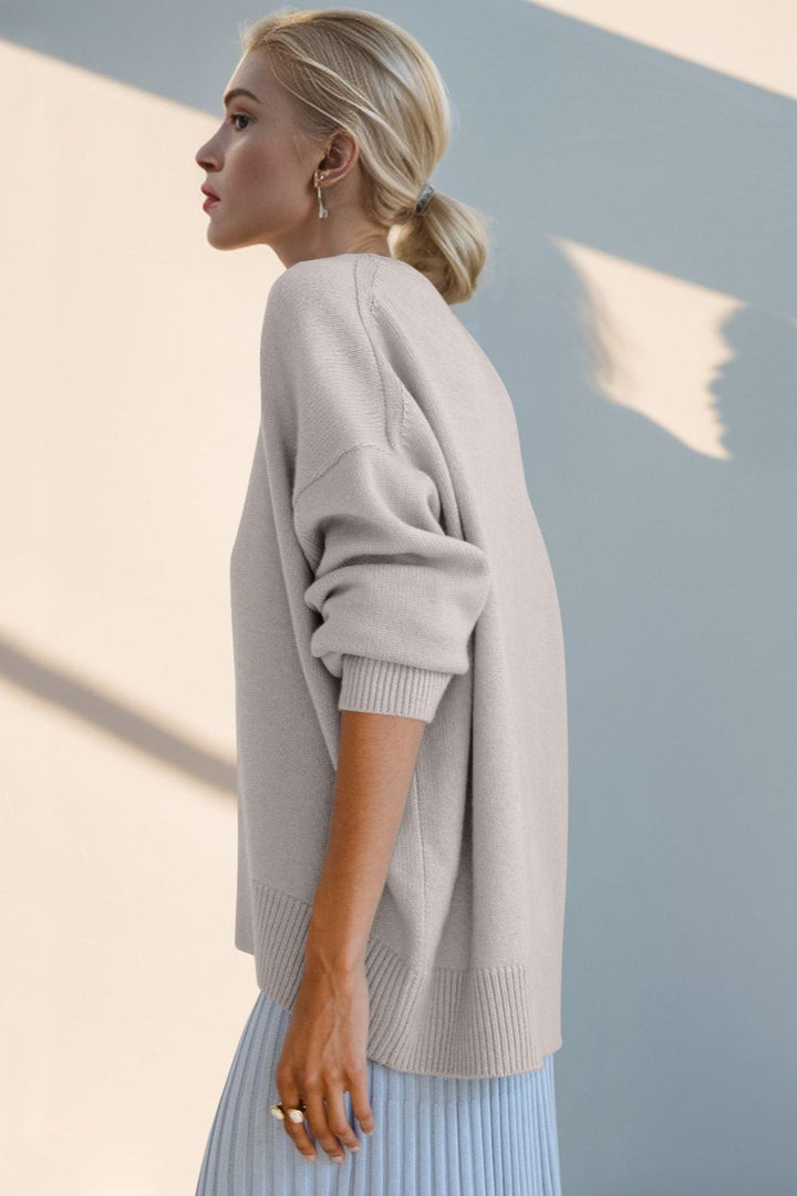 The802Gypsy Sweaters & Cardigans/Sweater GYPSY-Basic BAE-Round Neck Sweet Sweater