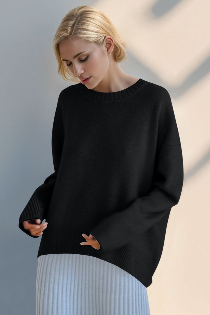 The802Gypsy Sweaters & Cardigans/Sweater GYPSY-Basic BAE-Round Neck Sweet Sweater