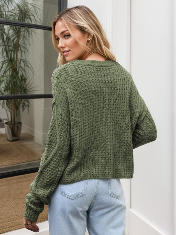 The802Gypsy Sweaters & Cardigans/Sweater GYPSY-Cable-Knit Round NeckSweater