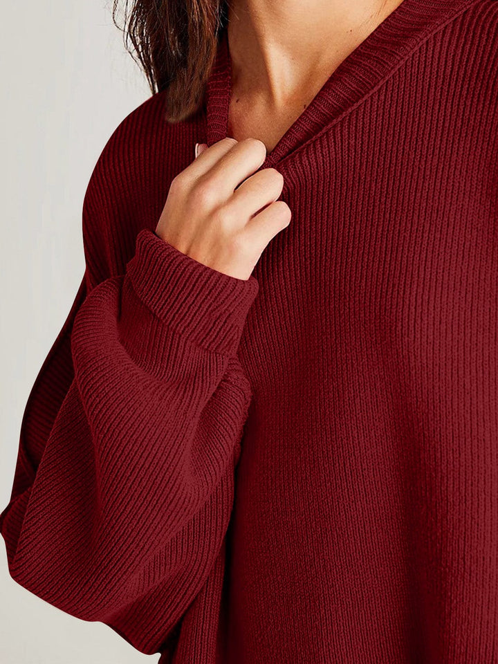 The802Gypsy Sweaters & Cardigans/Sweater GYPSY-Double Take-Side Slit Round Neck Sweater