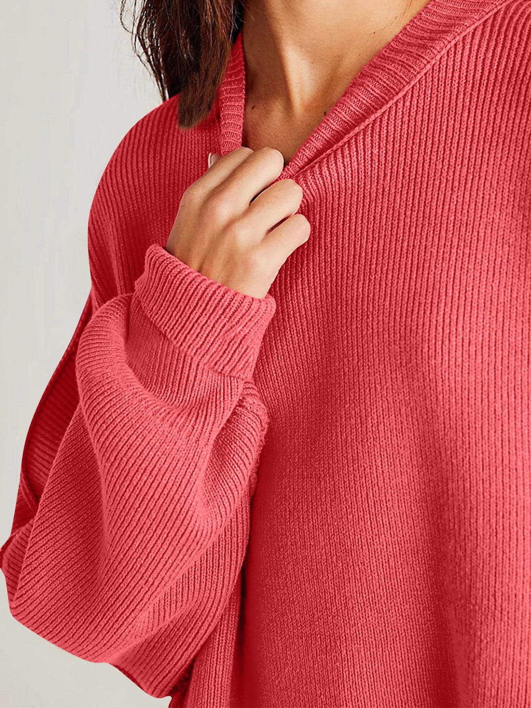 The802Gypsy Sweaters & Cardigans/Sweater GYPSY-Double Take-Side Slit Round Neck Sweater