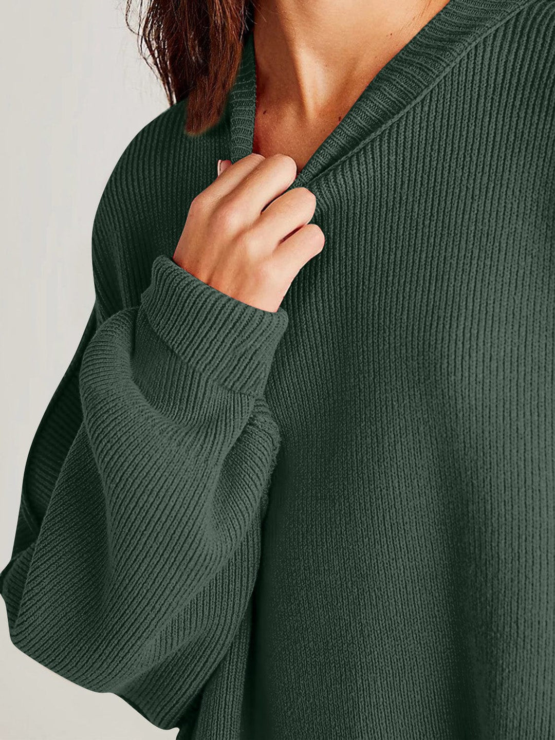 The802Gypsy Sweaters & Cardigans/Sweater GYPSY-Double Take-Side Slit Round Neck Sweater