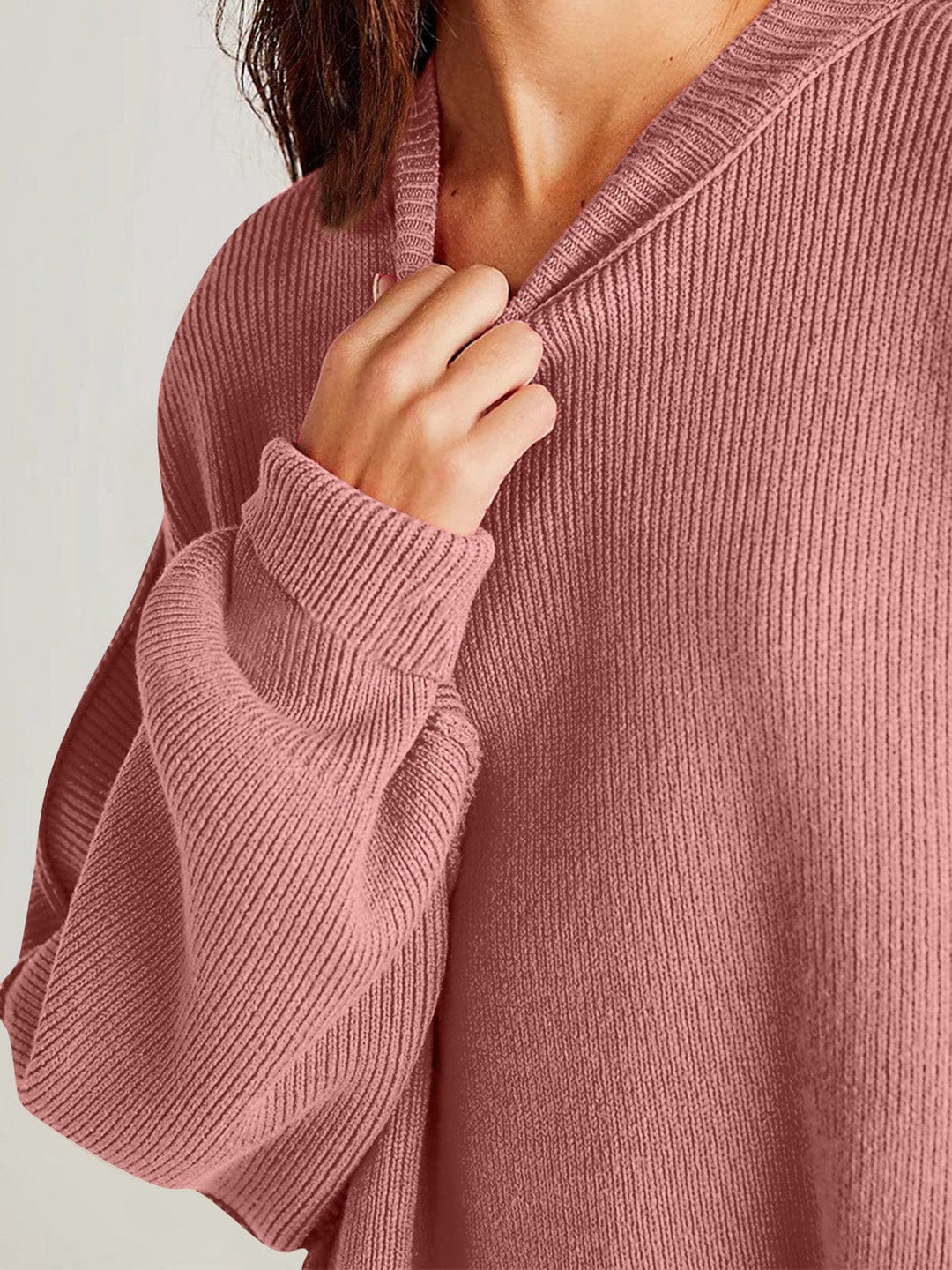 The802Gypsy Sweaters & Cardigans/Sweater GYPSY-Double Take-Side Slit Round Neck Sweater