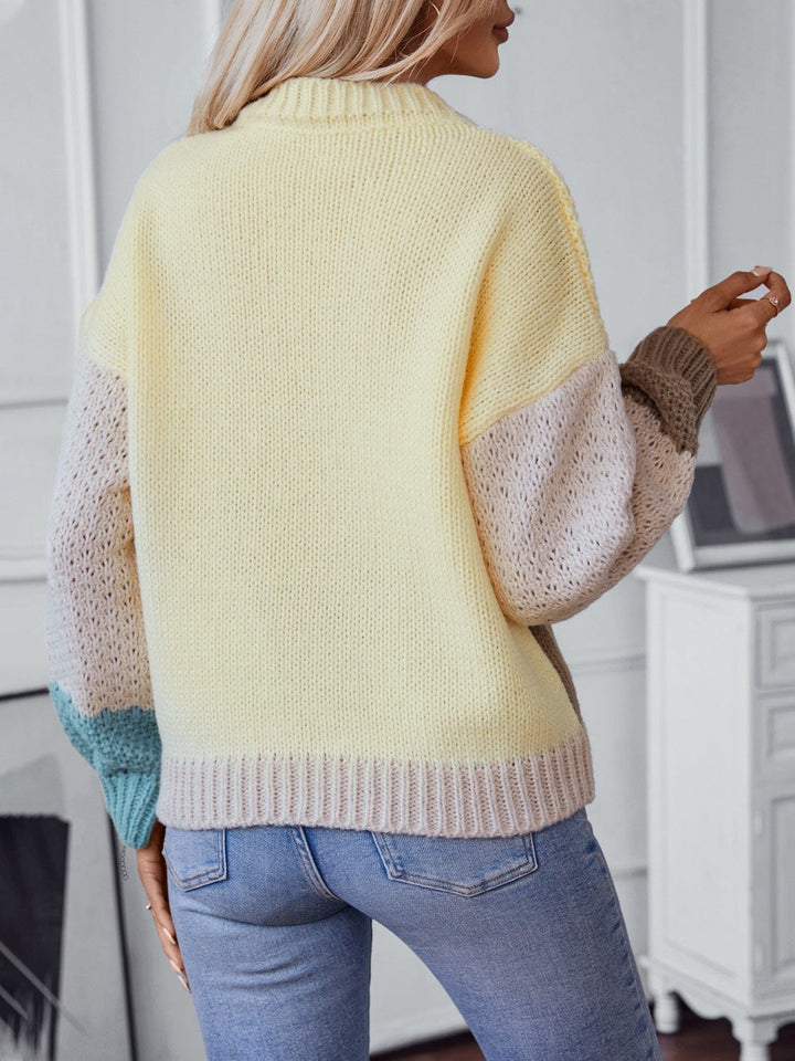 The802Gypsy Sweaters & Cardigans/Sweater GYPSY-Soft Color Block Sweater