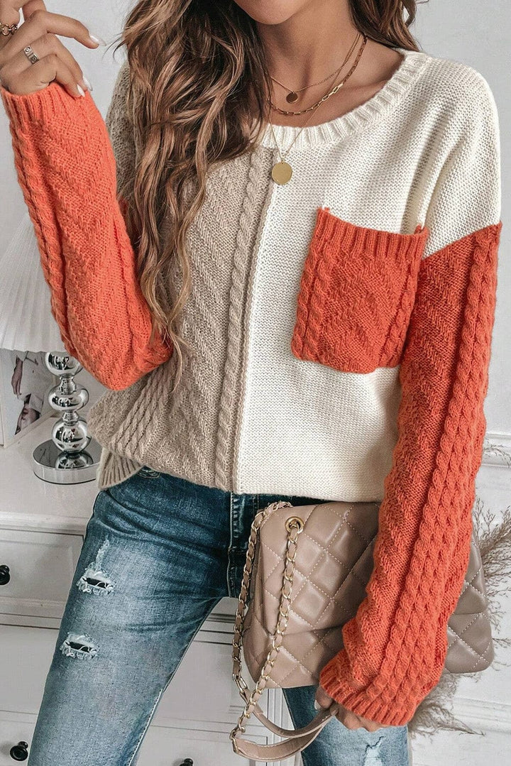 The802Gypsy  Sweaters & Cardigans/Sweaters Orange / S / 65%Acrylic+35%Polyamide TRVLN GYPSY-Vineyard Sweater