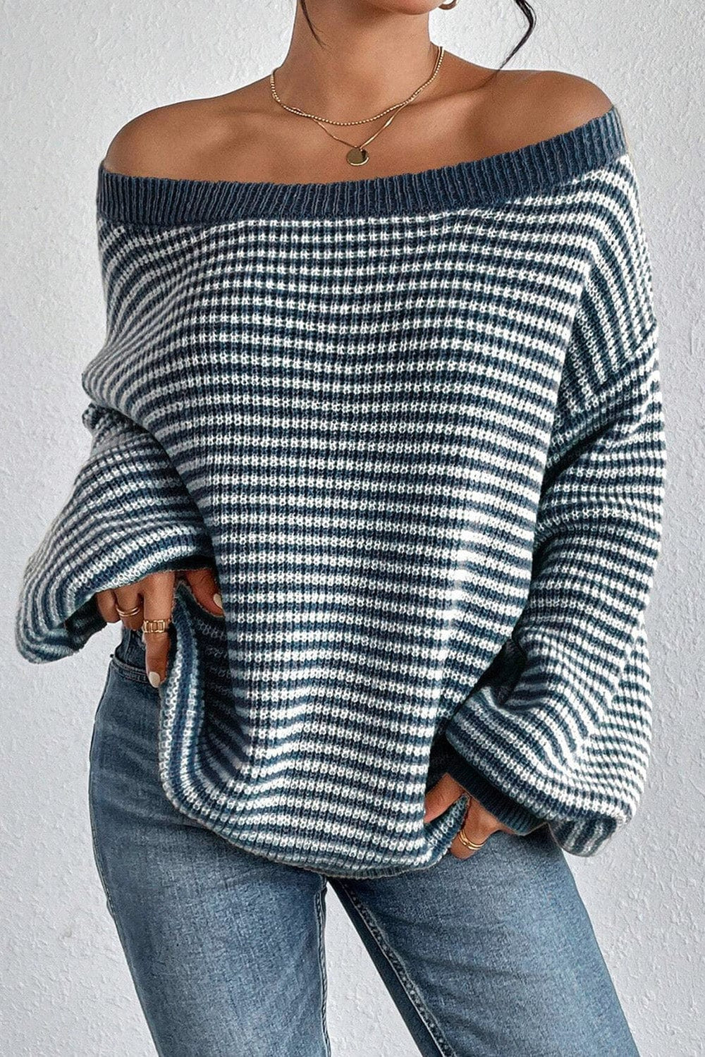 The802Gypsy  Sweaters & Cardigans/Sweaters TRAVELING GYPSY-Drop Shoulder Cozy Sweater