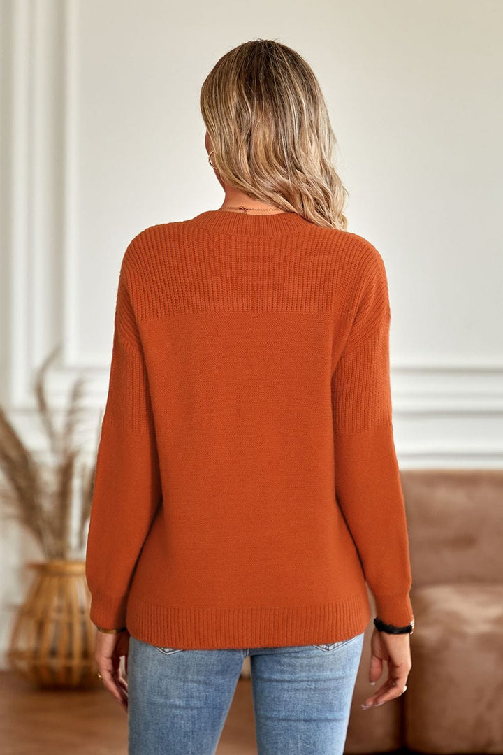 The802Gypsy sweaters GYPSY-Solid Round Neck Sweater