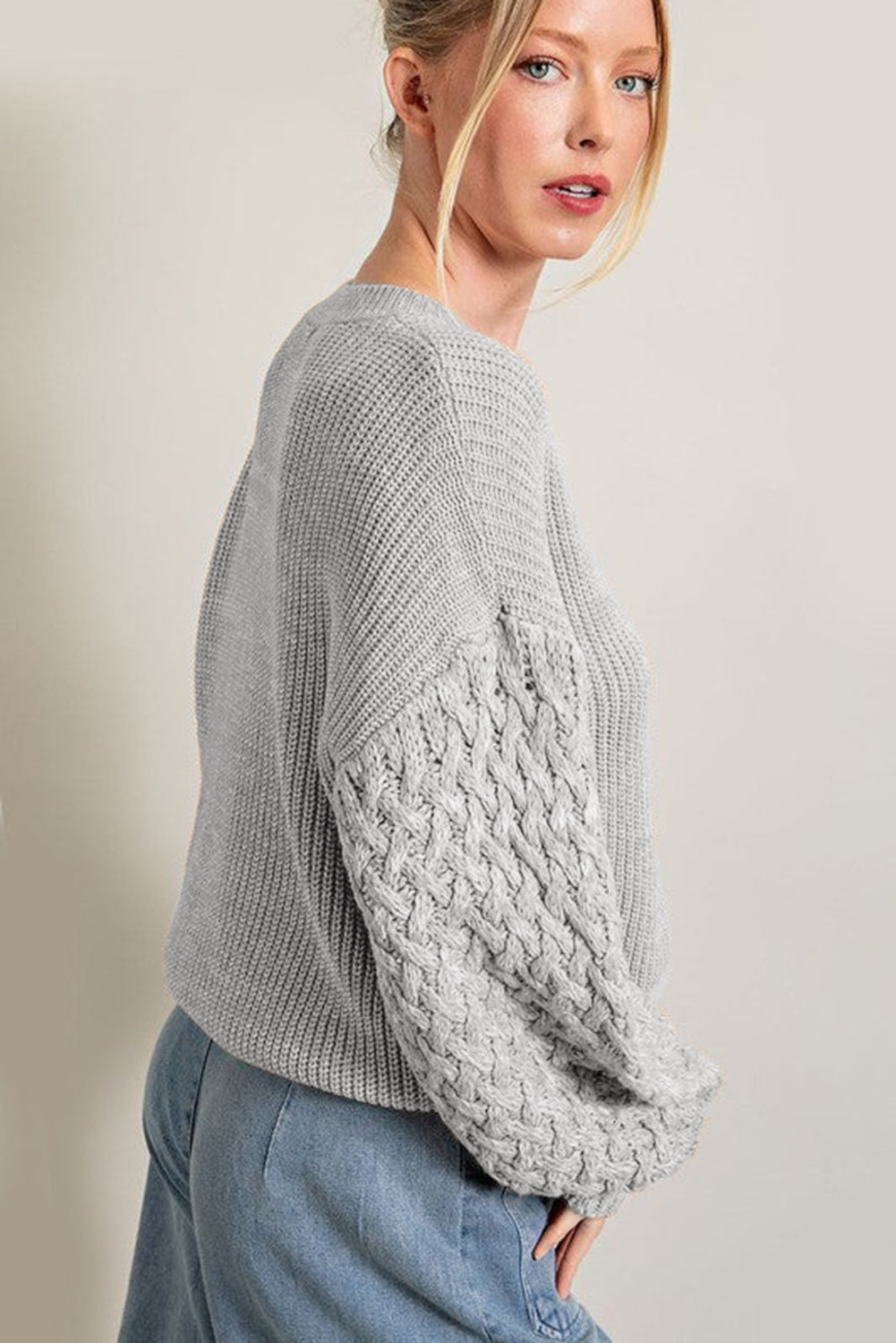 The802Gypsy  sweaters TRAVELING GYPSY-Cable Knit Sweater