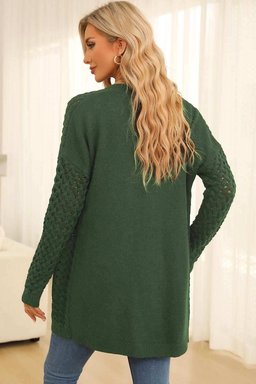 The802Gypsy  sweaters TRAVELING GYPSY-Side Pockets Oversized Cardigan