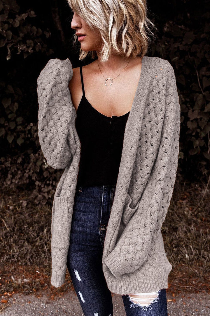 The802Gypsy  sweaters TRAVELING GYPSY-Side Pockets Oversized Cardigan