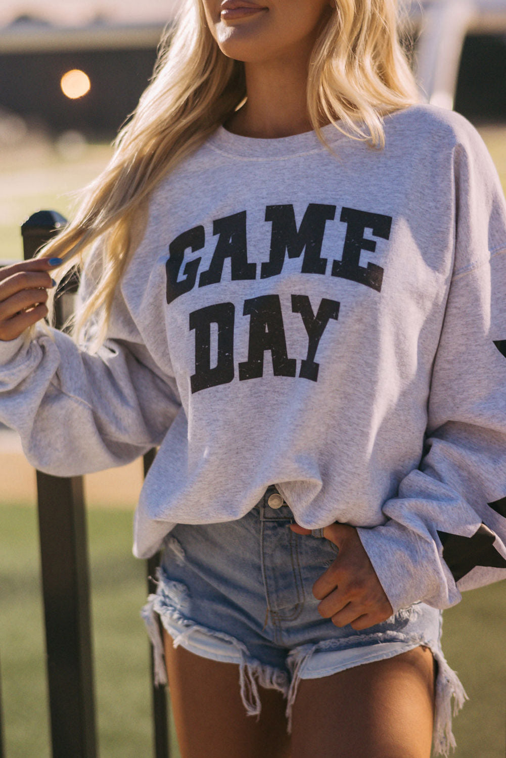 The802Gypsy  Tops Black / S / 50%Polyester+50%Cotton Traveling Gypsy Jake Game Day Graphic Sweatshirt