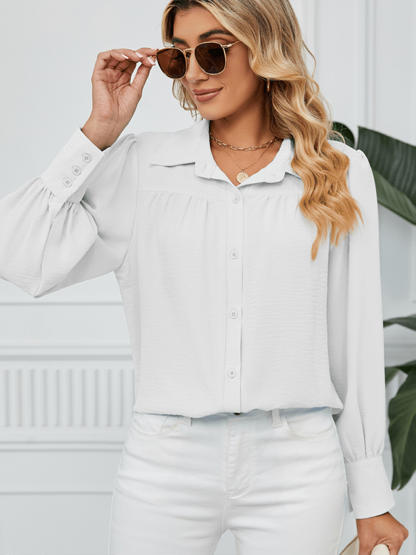 The802Gypsy Tops/Blouses & Shirts GYPSY GIRL-Loose Long-Sleeved Button-Down Blouse