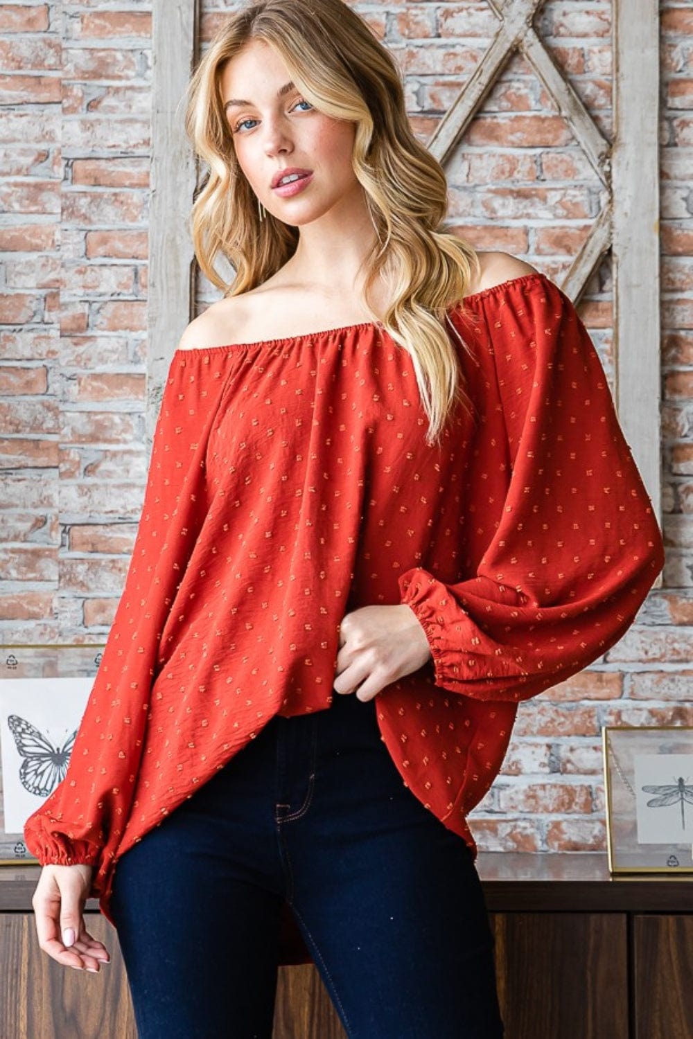 The802Gypsy Tops/Blouses & Shirts ❤️GYPSY-Heimish-Off Shoulder Top