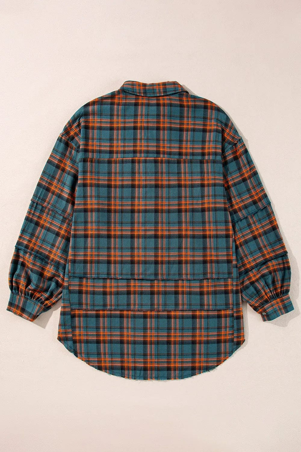 The802Gypsy Tops/Blouses & Shirts GYPSY-Plaid Cotton Long Sleeve Button Up Shirt