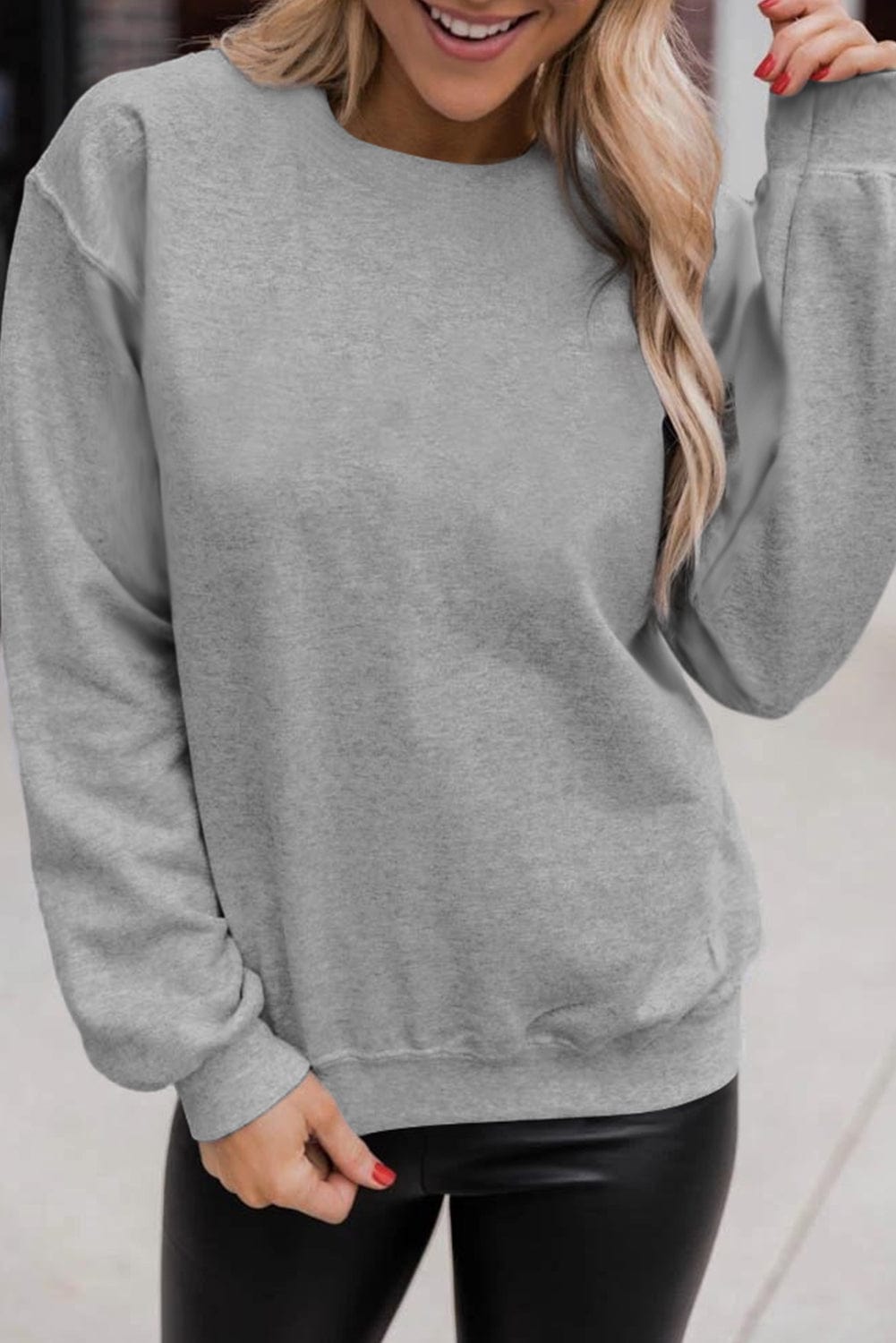 The802Gypsy  Tops Gray / S / 50%Polyester+50%Cotton Traveling Gypsy Classic Crewneck Pullover Sweatshirt