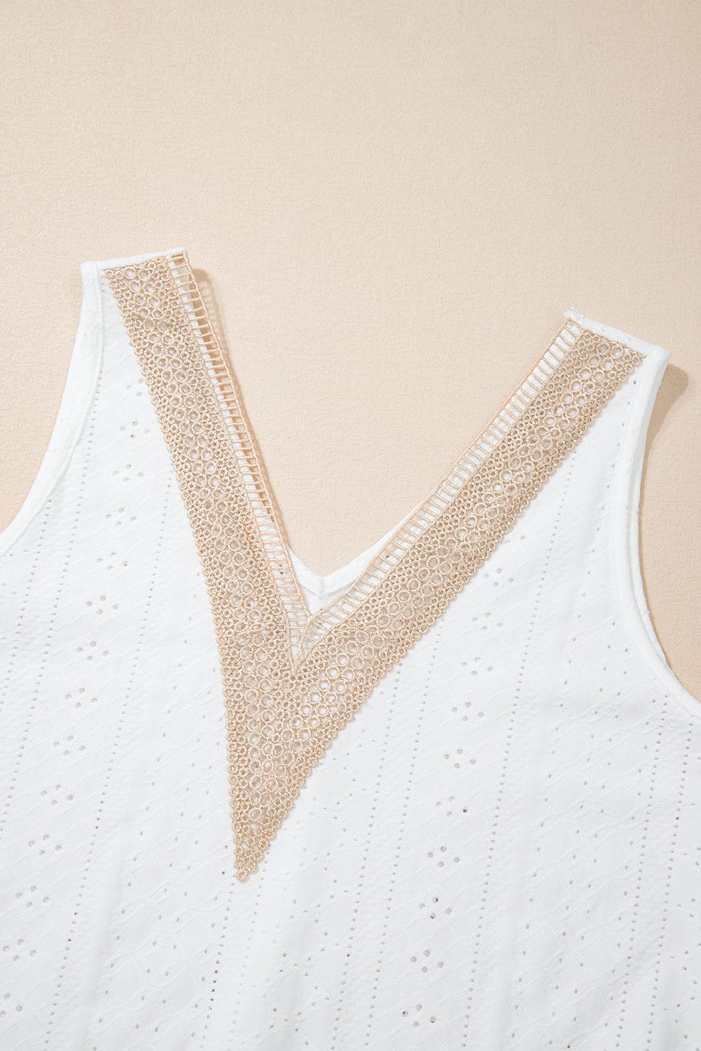 The802Gypsy  Tops GYPSY-Eyelet Strappy Scoop-Neck Tank Top