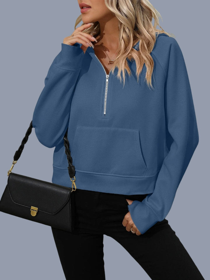 The802Gypsy TOPS/HOODIES Dark Blue / S GYPSY-Zip-Up Hoodie with Pocket