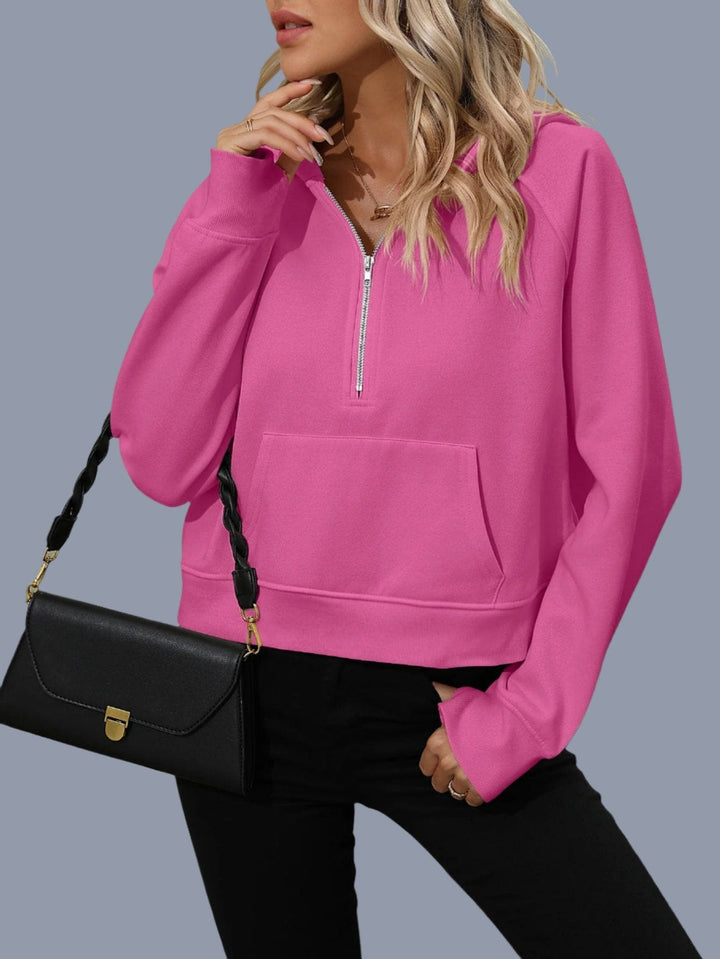 The802Gypsy TOPS/HOODIES Hot Pink / S GYPSY-Zip-Up Hoodie with Pocket