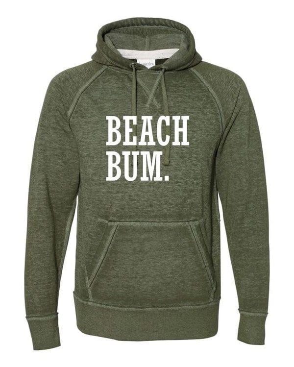 The802Gypsy TOPS/HOODIES olive / S ❤️GYPSY FOX-Beach Bum Vintage Hoodie