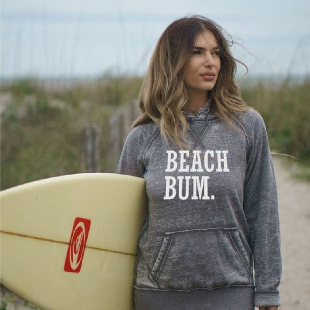 The802Gypsy TOPS/HOODIES Oxford Grey / S ❤️GYPSY FOX-Beach Bum Vintage Hoodie