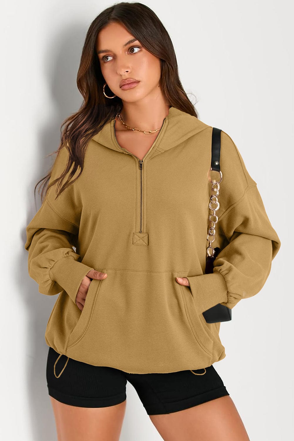 the802gypsy TOPS/HOODIES Tan / S GYPSY-Pocketed Hoodie