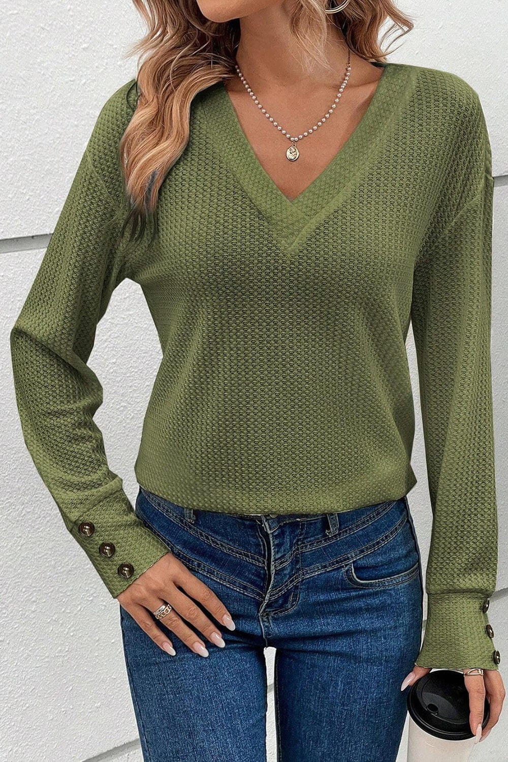 The802Gypsy  Tops Jungle Green / S / 70%Polyester+27%Viscose+3%Elastane TRAVELING GYPSY-Long Sleeve Top