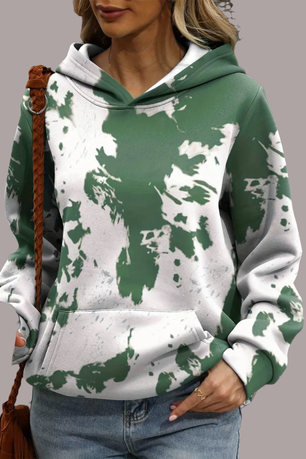 The802Gypsy  Tops/Sweatshirts & Hoodies Green / S / 100%Polyester TRAVELING GYPSY-Tie Dye Hoodie