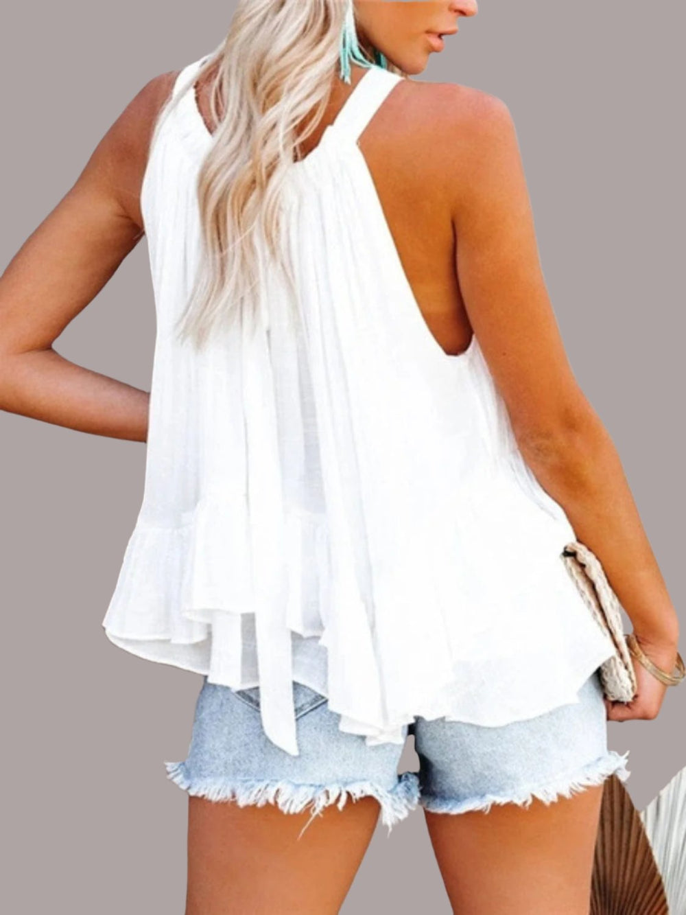 The802Gypsy Tops/Tank Tops GYPSY-High Neck Tank