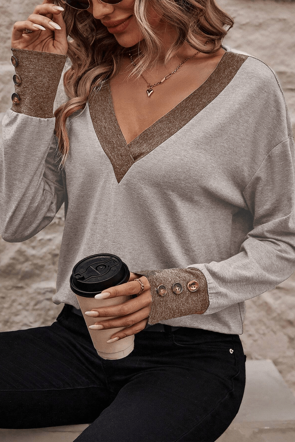 The802Gypsy  Tops Traveling Gypsy Cuffed Long Sleeve Top
