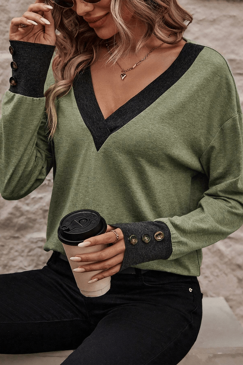 The802Gypsy  Tops Traveling Gypsy Cuffed Long Sleeve Top