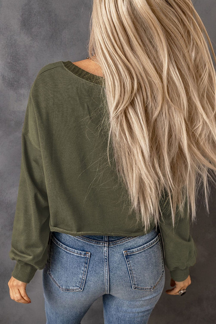 The802Gypsy  Tops Traveling Gypsy Dylan Cropped Sweatshirt