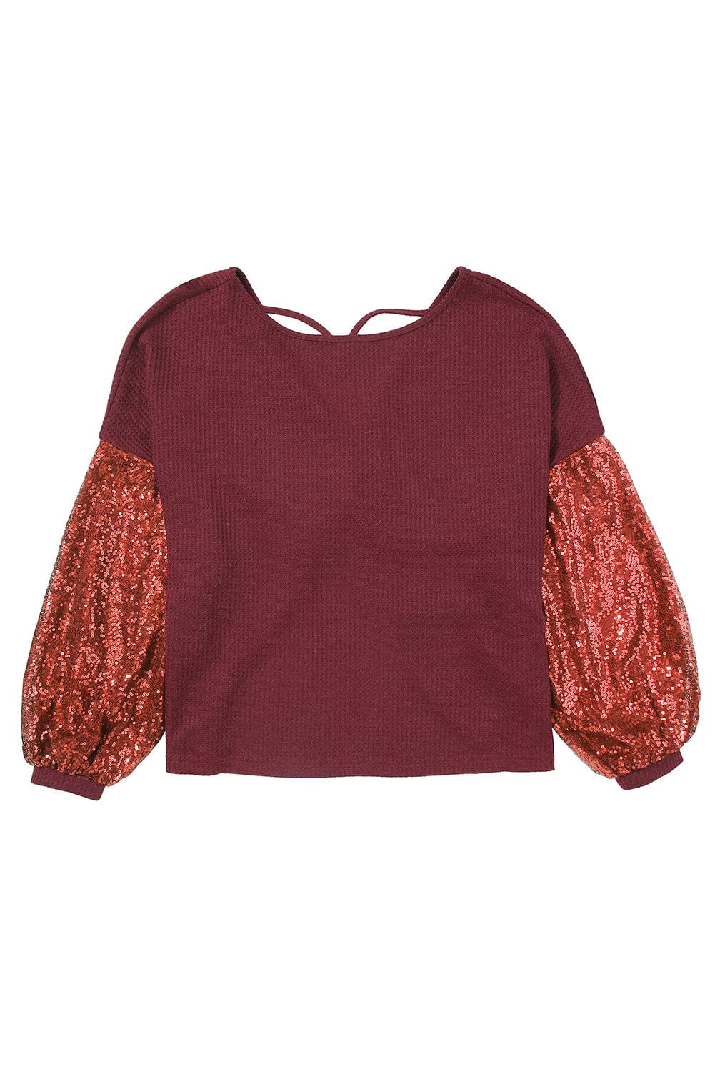 The802Gypsy  Tops Traveling Gypsy Hammer Open Back Waffle Knit Top