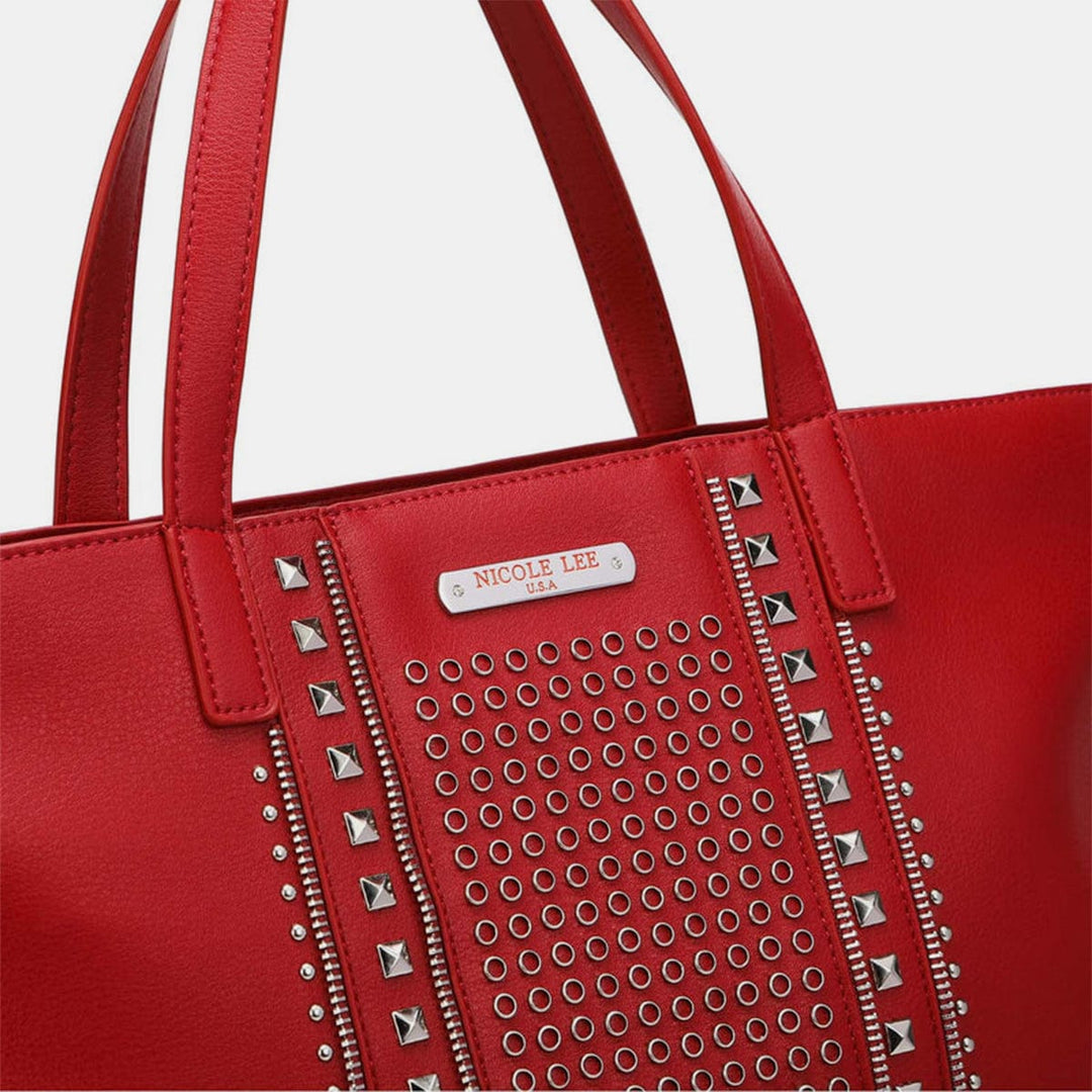 The802Gypsy-TRENDSI Handbags, Wallets & Cases ❤️GYPSY-Nicole Lee USA-Studded Large Tote Bag