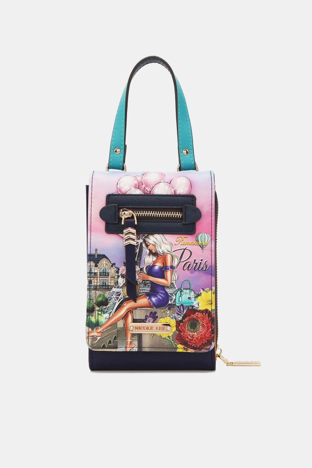 The802Gypsy-TRENDSI Handbags, Wallets & Cases Romance In Paris / One Size ❤️GYPSY-Nicole Lee USA-Small Cross body Wallet