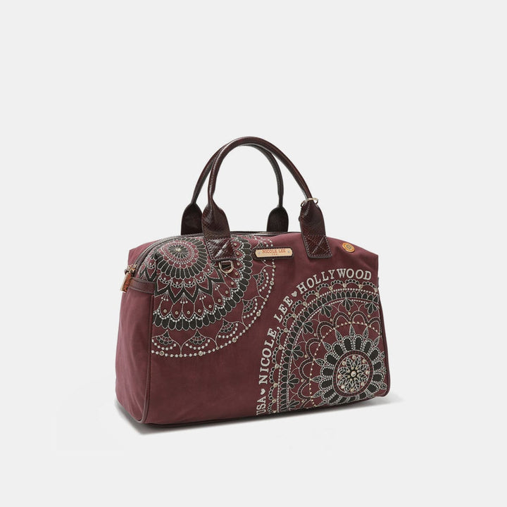 The802Gypsy-TRENDSI Women’s Handbags-wallet ❤️GYPSY-Nicole Lee USA-Rhinestone Decor Boston Bag