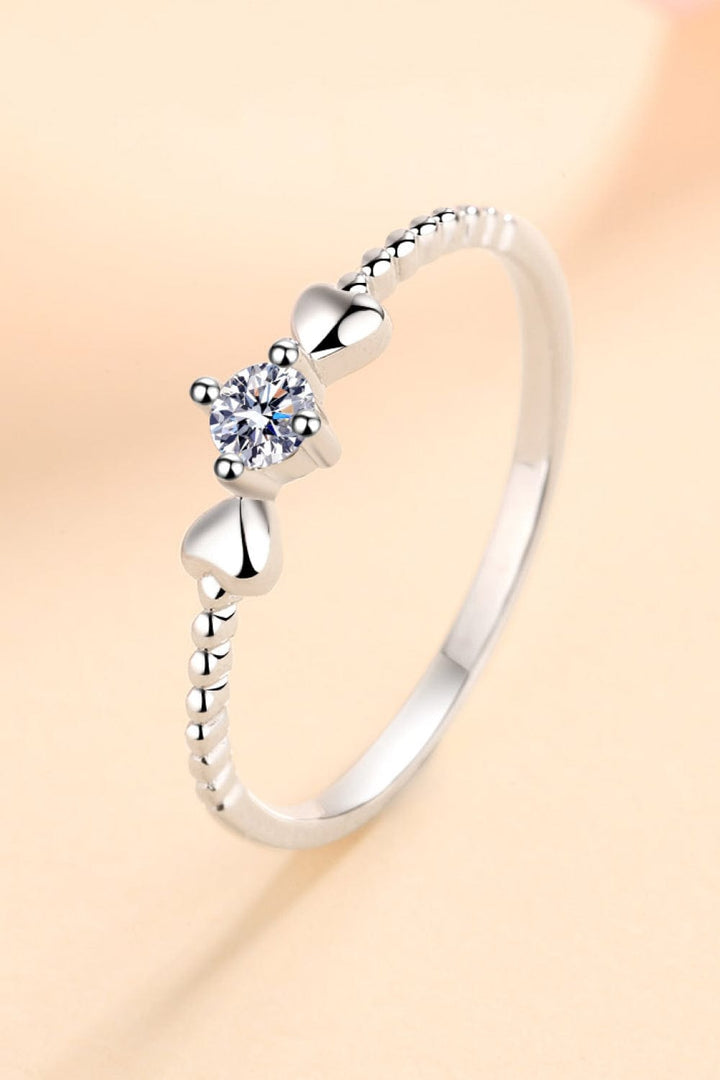 The802Gypsy Women's jewelry GYPSY-Adored Moissanite Heart 925 Sterling Silver Ring