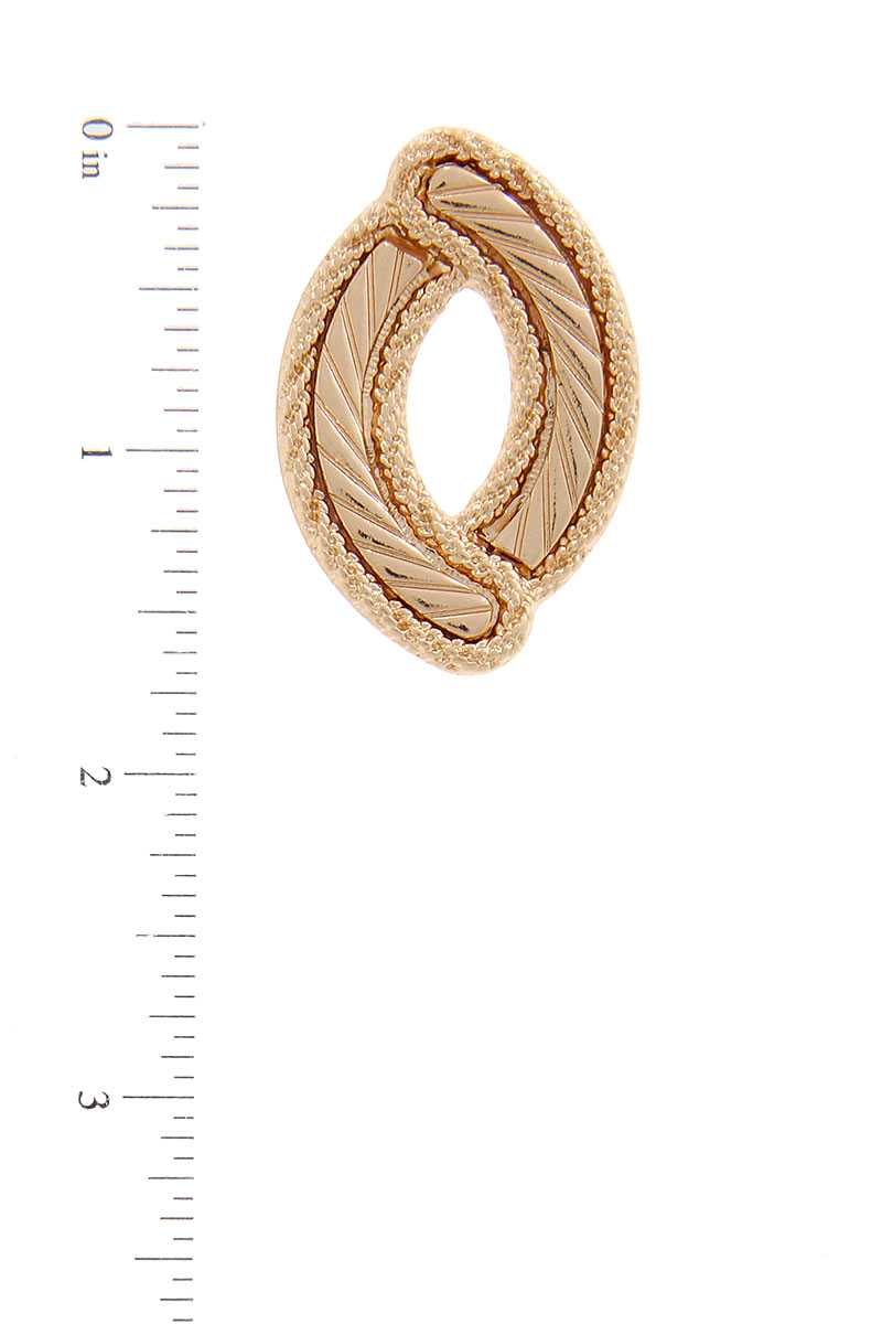 The802Gypsy  Women's jewelry ❤GYPSY LOVE-Oval Shape Metal Post Earring