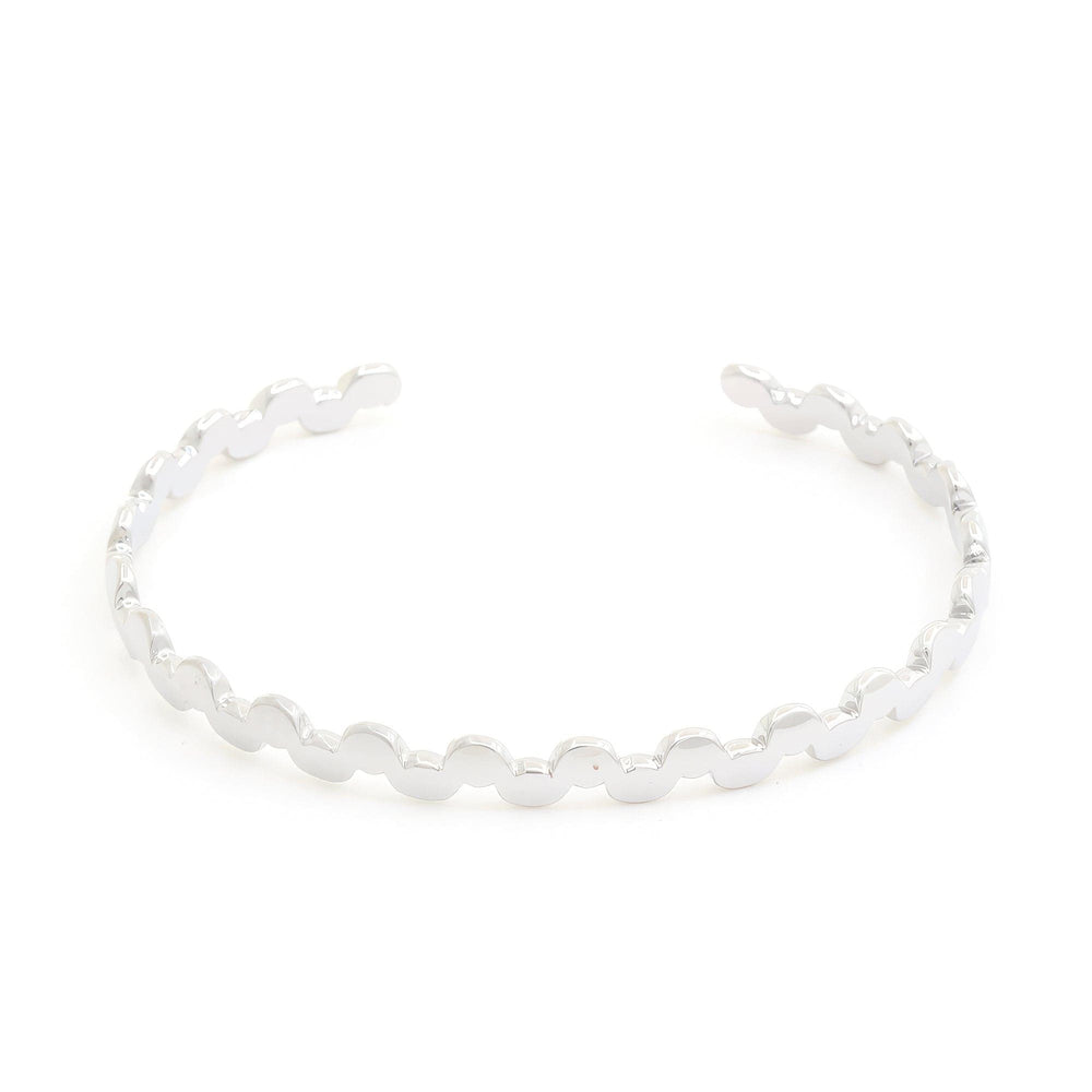 The802Gypsy  Women's jewelry Rhodium ❤GYPSY LOVE-Circle Link Metal Cuff Bracelet