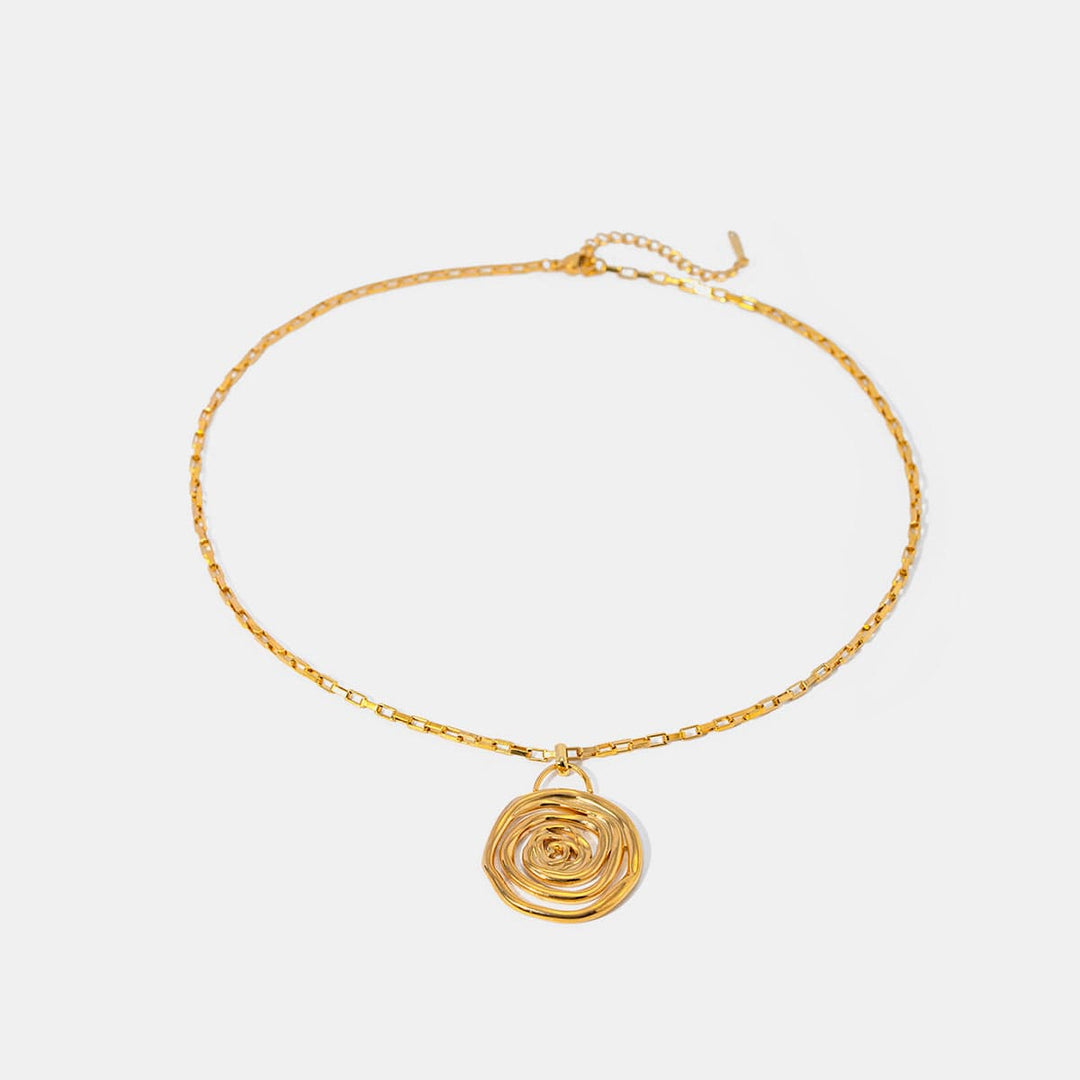 The802Gypsy Women's Necklace Gold / One Size GYPSY-18K Gold-Plated Stainless Steel Spiral Pendant Necklace