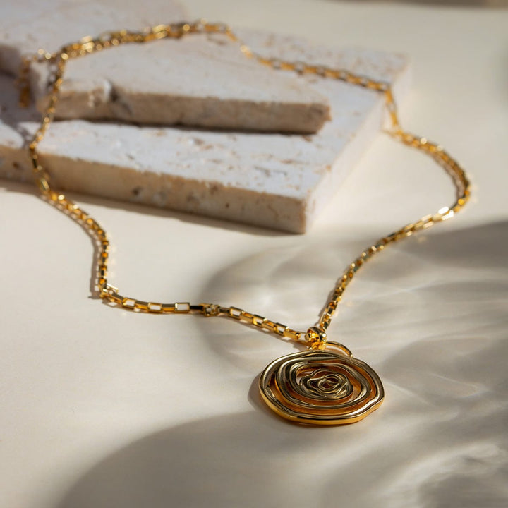 The802Gypsy Women's Necklace Gold / One Size GYPSY-18K Gold-Plated Stainless Steel Spiral Pendant Necklace