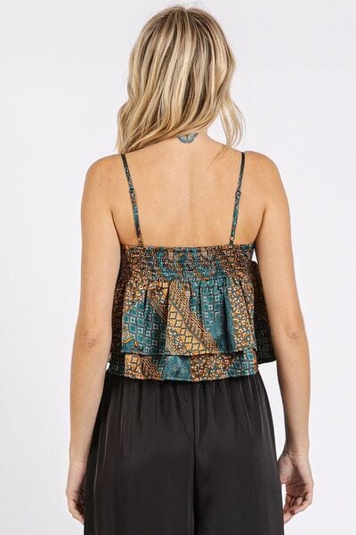 The802Gypsy Women's Tank Top GYPSY-Ruffle Crop Tank Top