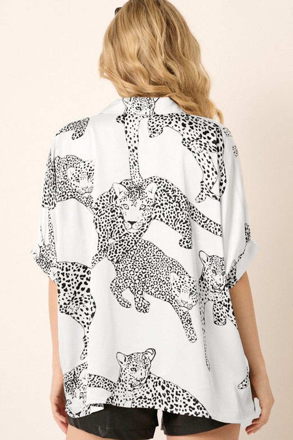 The802Gypsy  Women's Tops Traveling Gypsy  Cheetah Print Buttoned Shirt