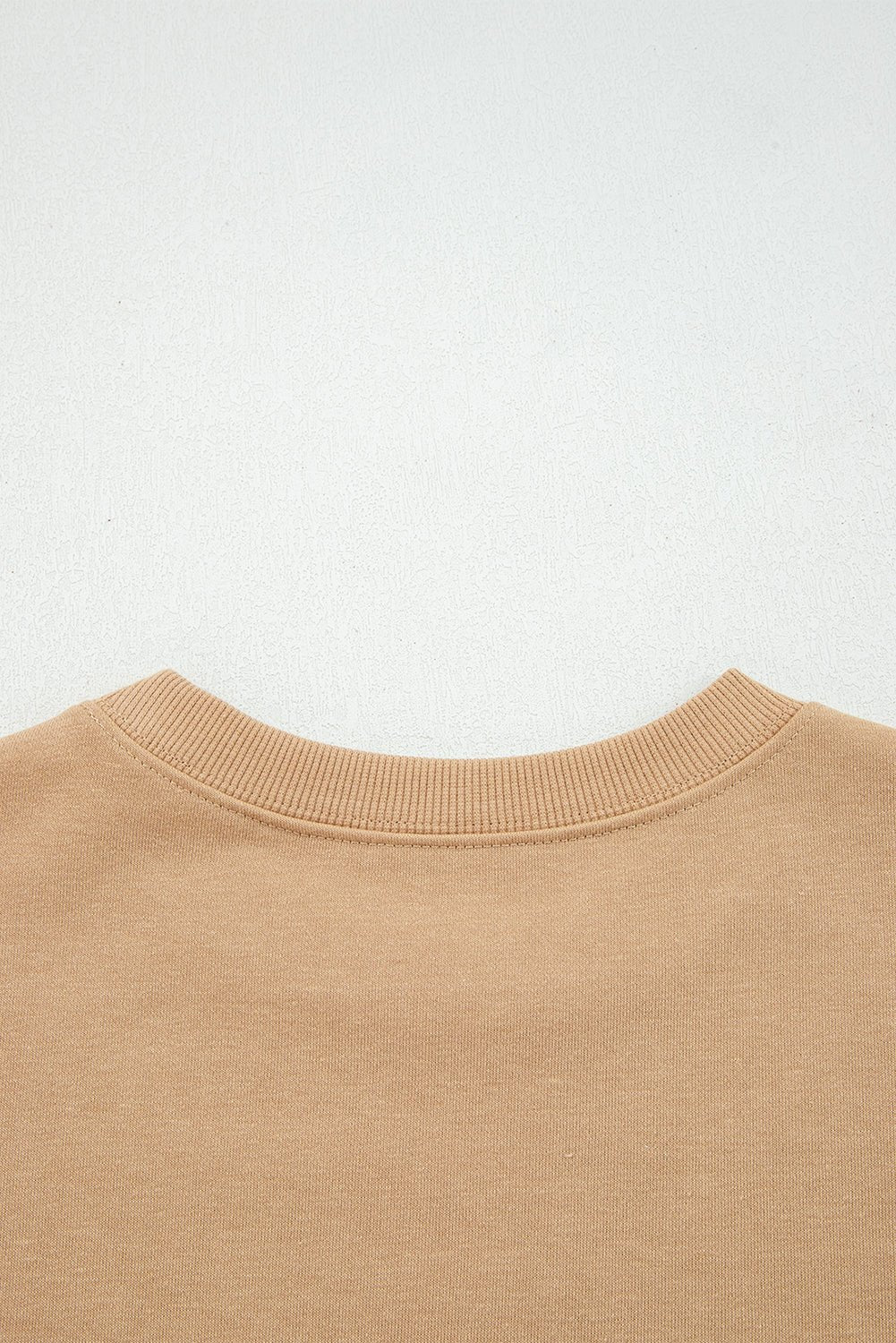 Oversized Varsity Striped Sweatshirt - Coffee