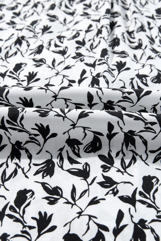 JUNIPER BLVD Floral Lace Puff Sleeve Top - Trendy Tops/Blouses & Shirts in Black & White for Women | The802Gypsy