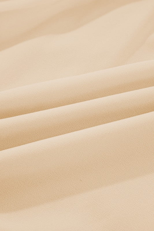 JUNIPER BLVD Chiffon Ruffle Long Sleeve Blouse - Trendy Tops/Blouses & Shirts in Parchment for Women | The802Gypsy