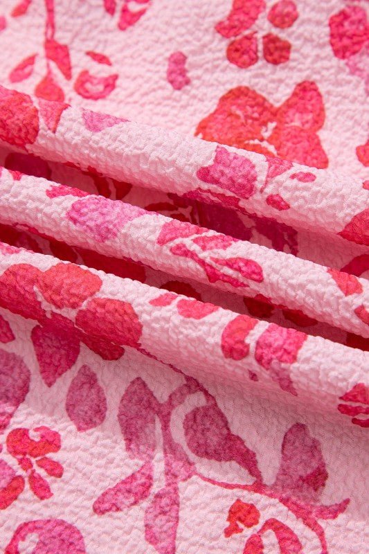 JUNIPER BLVD Pink Floral Lightweight Blouse - Trendy Tops/Blouses & Shirts in Pink for Women | The802Gypsy